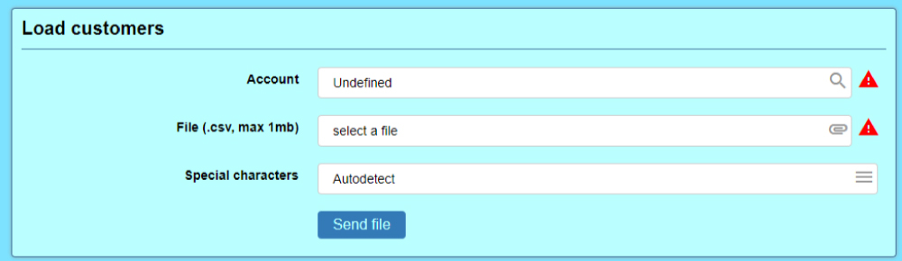 File upload form